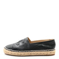 Lambskin CC Espadrilles 40 Black