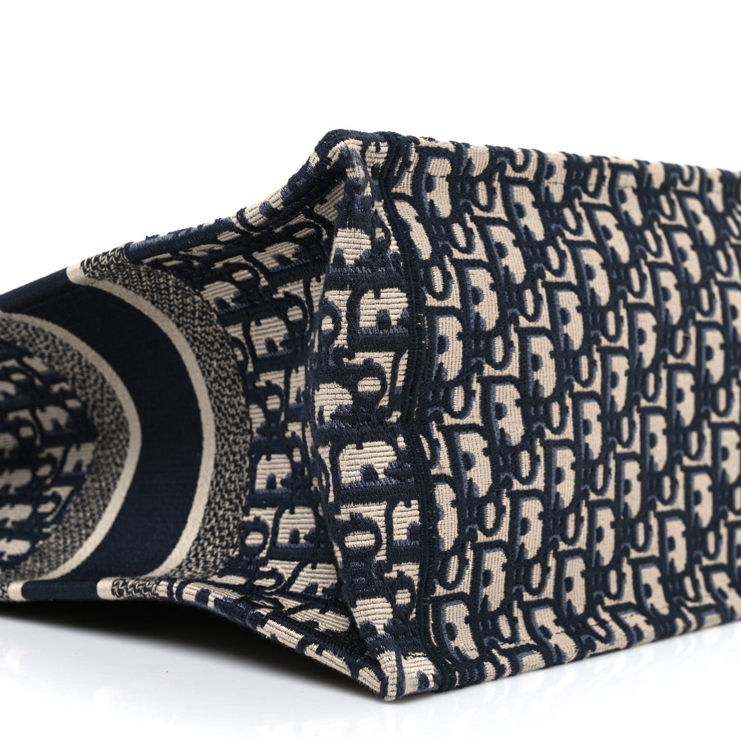 Christian Dior Oblique Medium Book Tote Blue Multicolor
