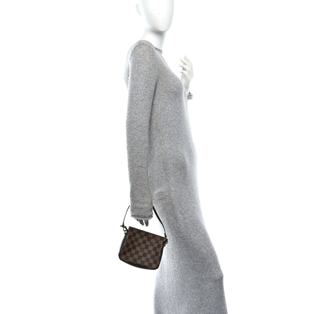 Louis Vuitton Damier Ebene Trousse Make Up Bag Pochette