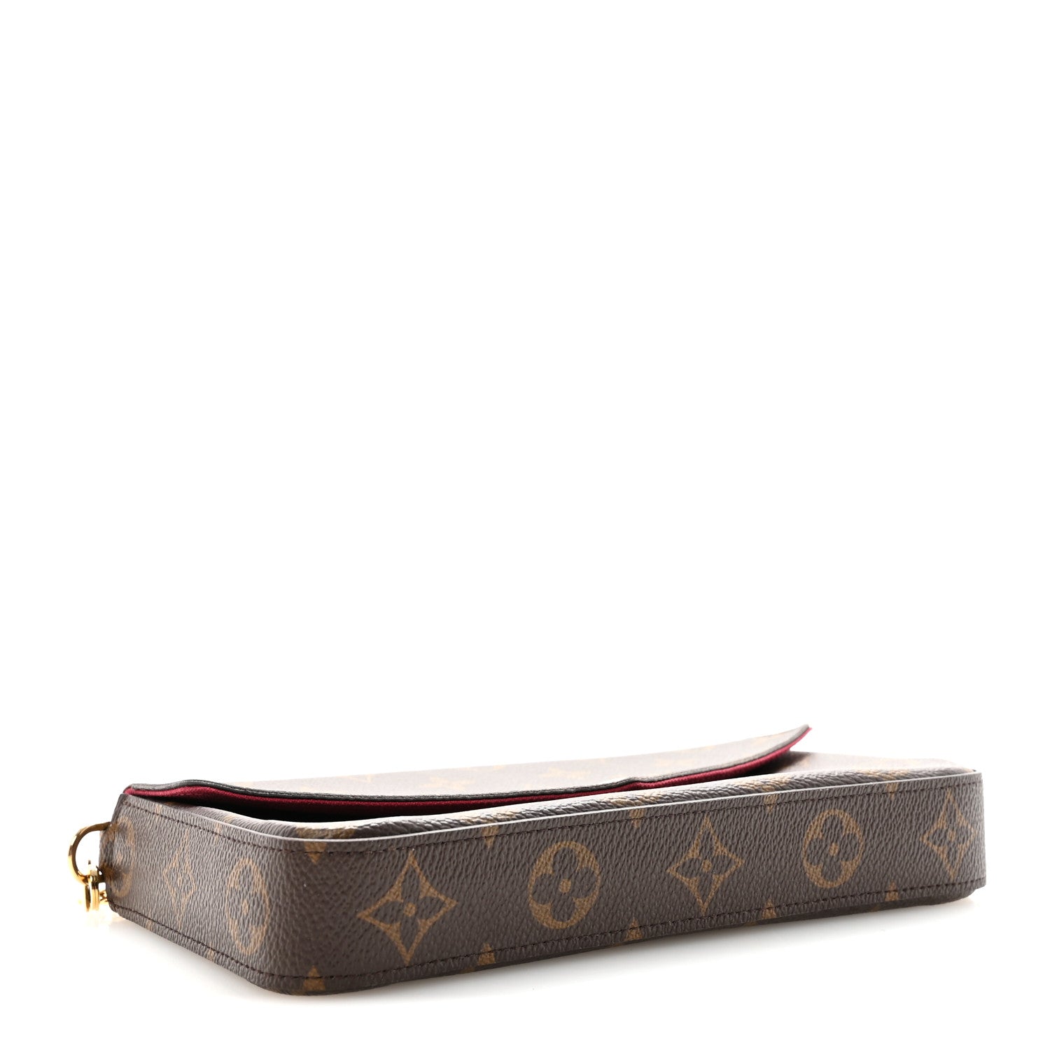 Louis Vuitton Monogram Pochette Felicie Chain Wallet Fuchsia