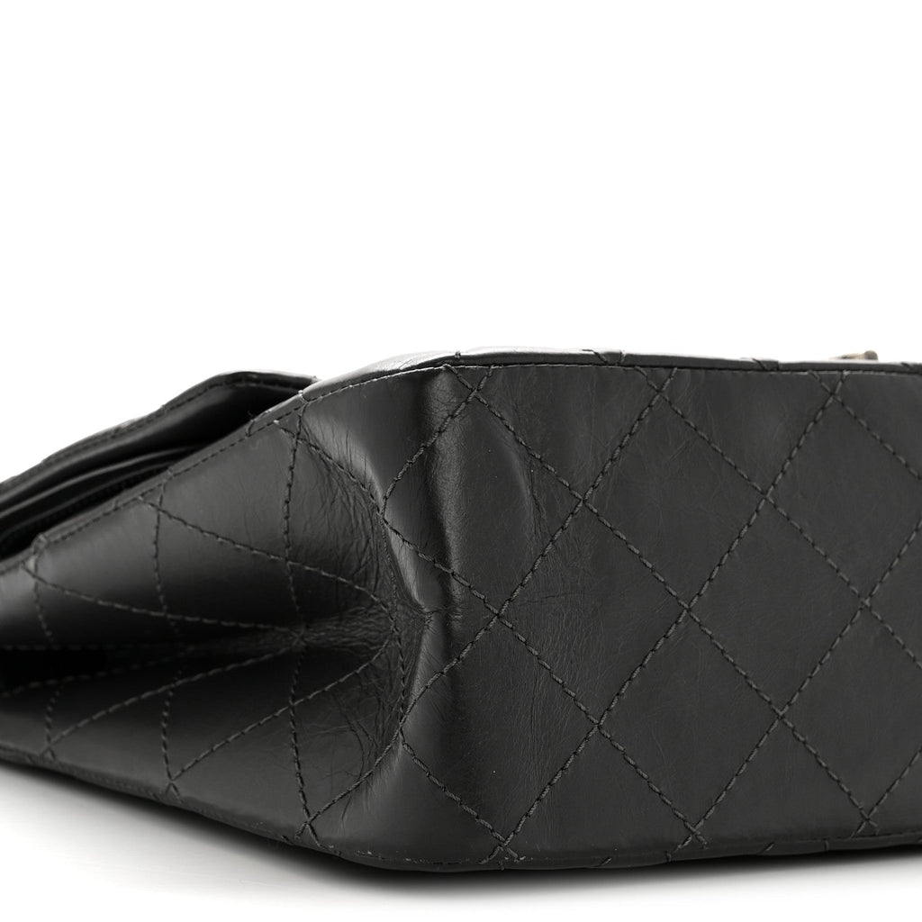 Chanel Aged Calfskin Quilted 2.55 Reissue 227 Flap Dark Grey