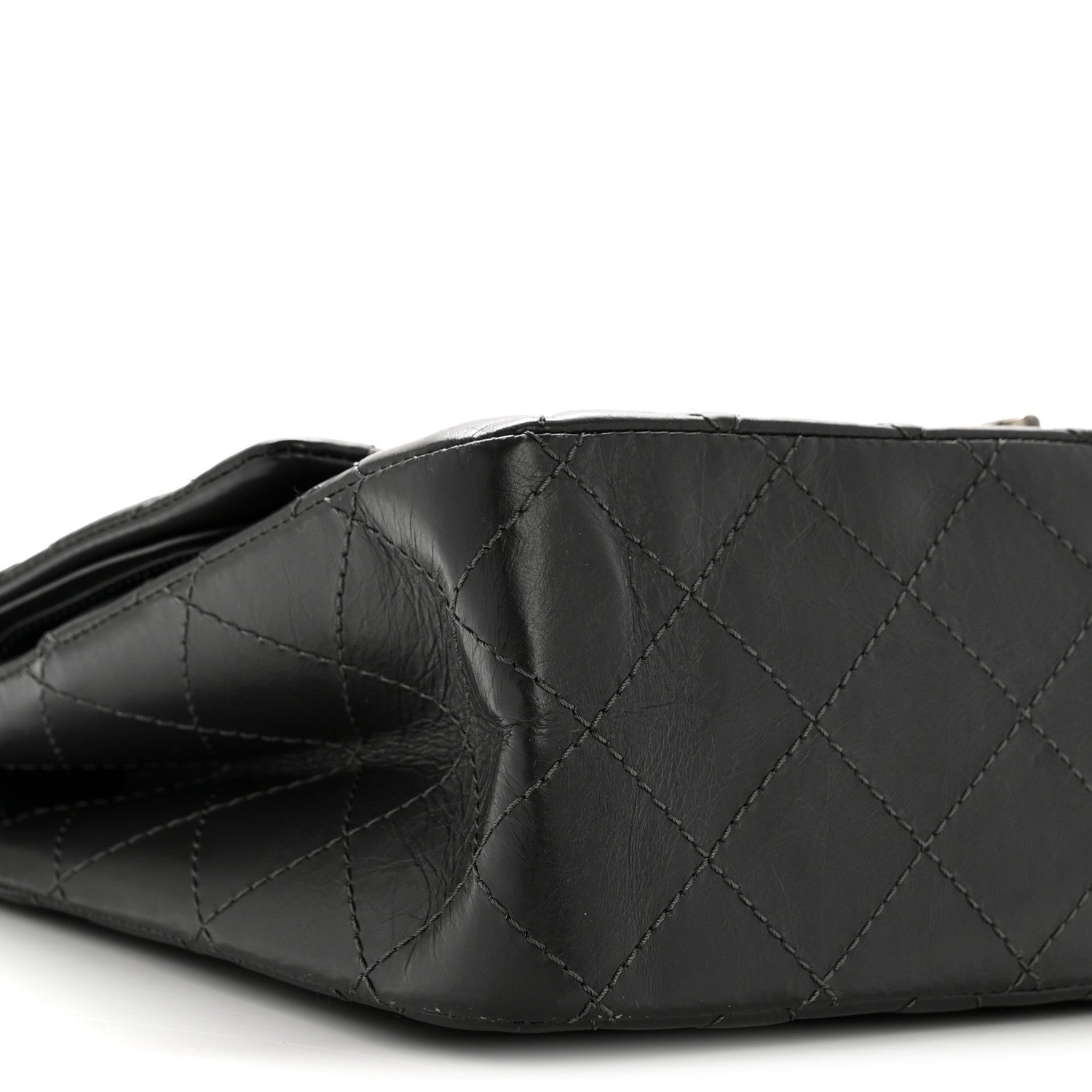Chanel Aged Calfskin Quilted 2.55 Reissue 227 Flap Dark Grey