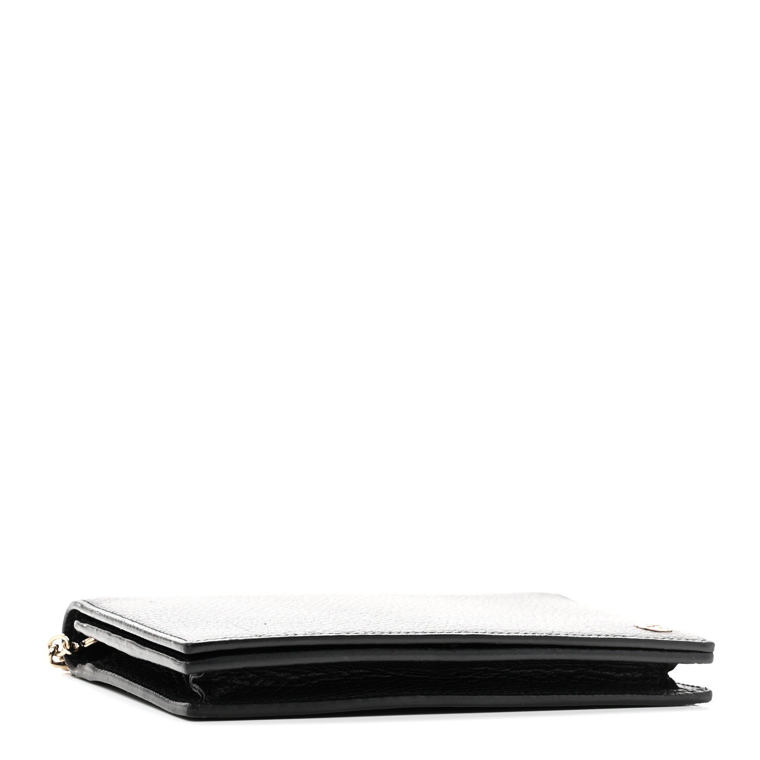 Gucci Dollar Calfskin Medium Betty Chain Wallet Black