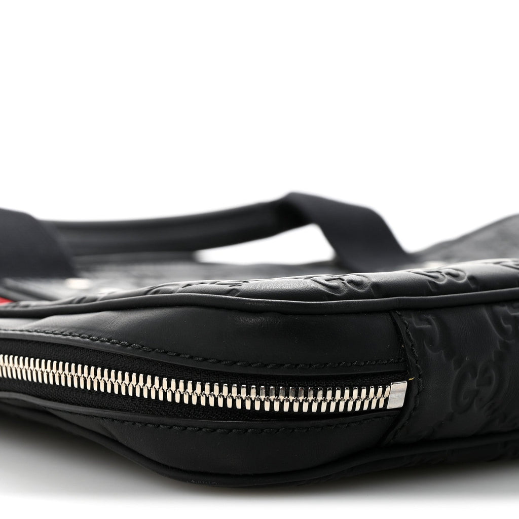 Gucci Rubber Guccissima Laptop Briefcase Black