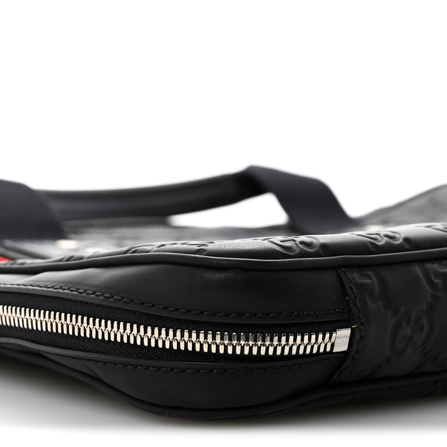 Gucci Rubber Guccissima Laptop Briefcase Black
