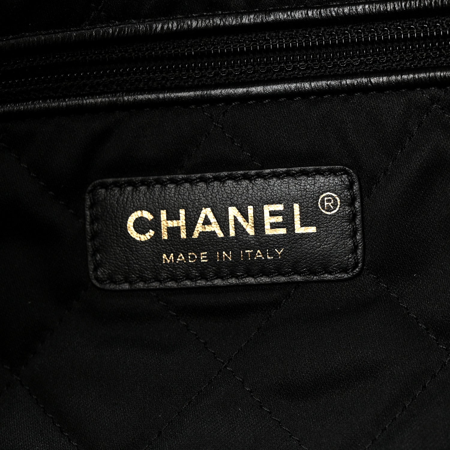 Chanel Shiny Calfskin Quilted Small Chanel 22 Black