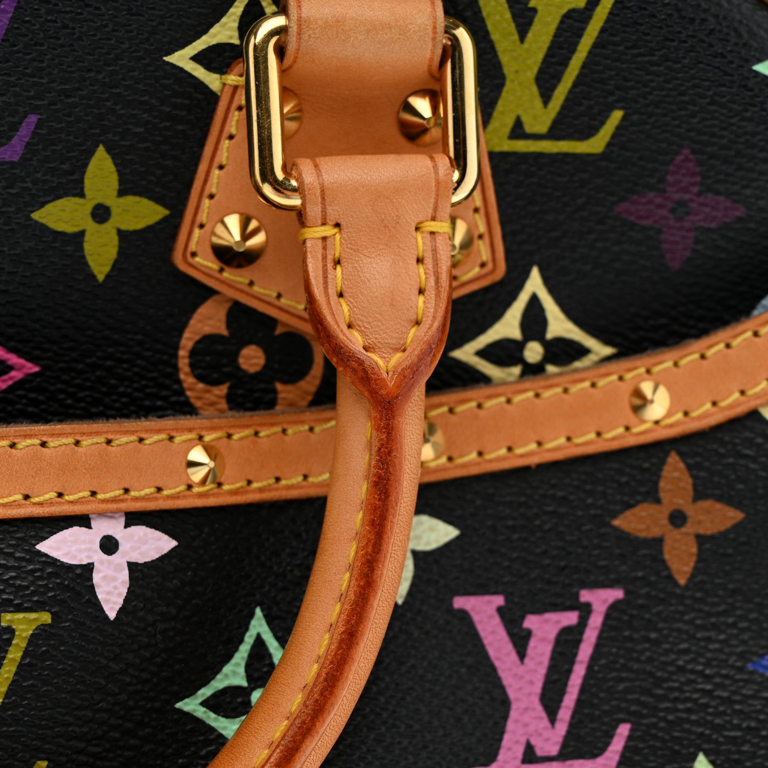 Louis Vuitton Monogram Multicolor Trouville Black
