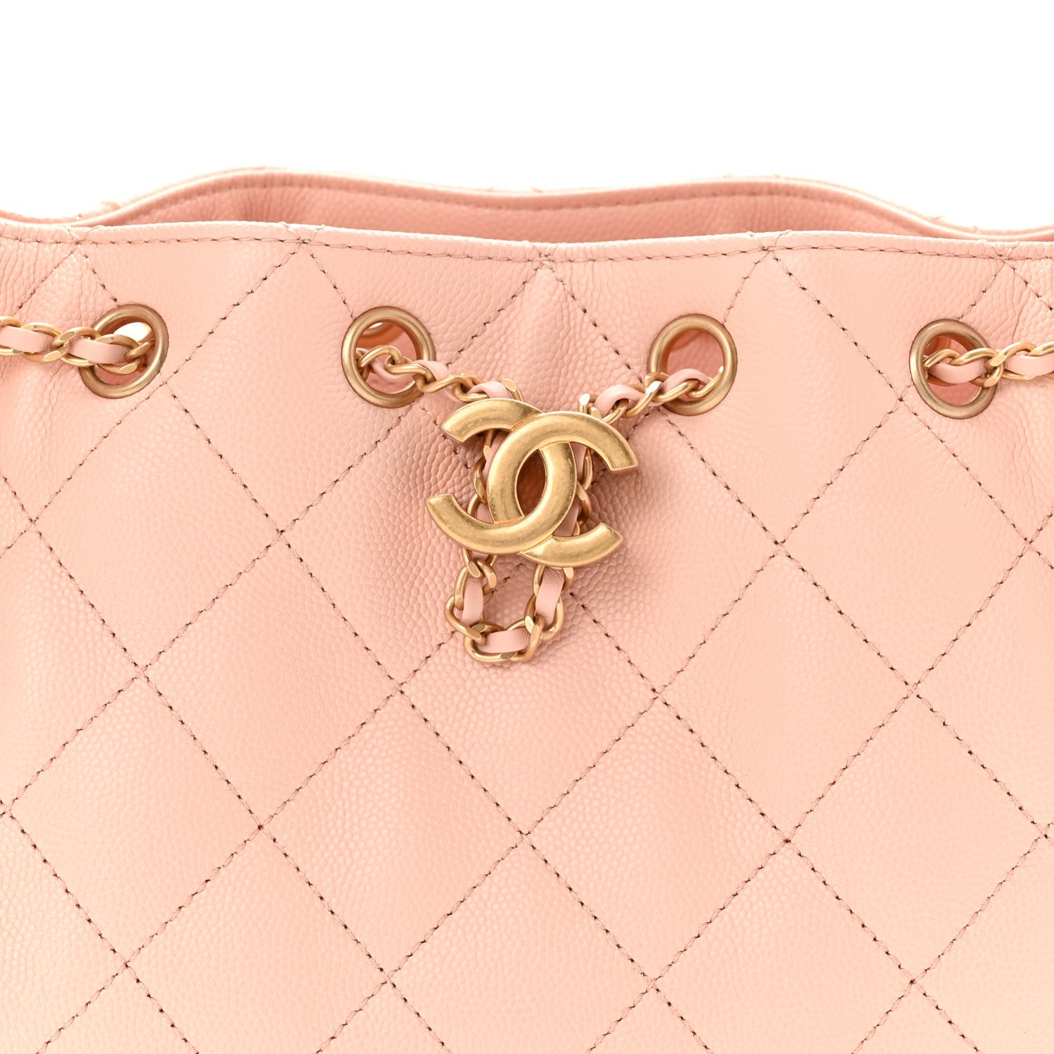 Chanel Caviar Quilted Mini Chanel 25 Handbag Light Pink