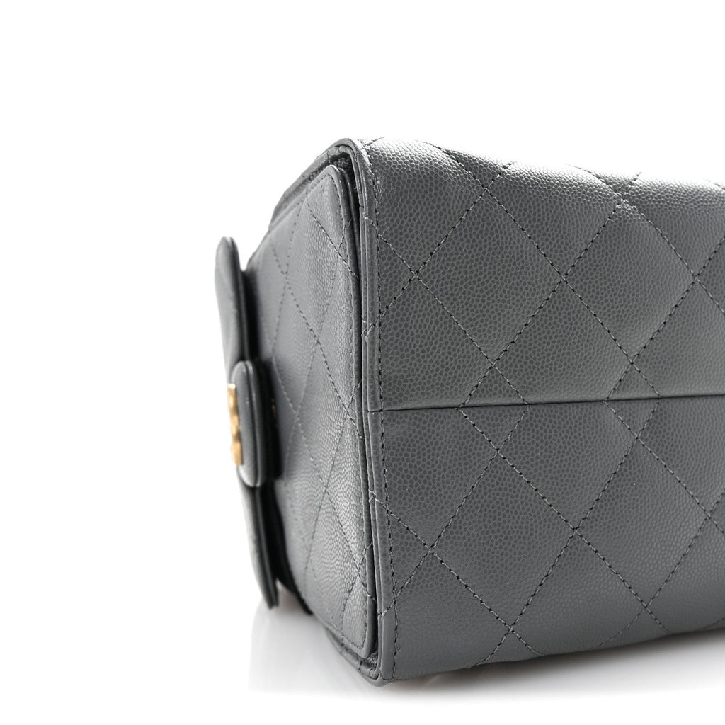 Chanel Caviar Quilted Small Chanel 25 Handbag Dark Grey