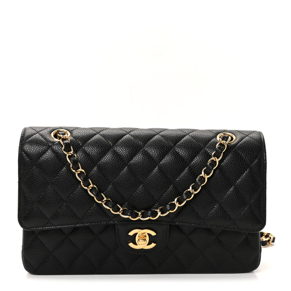 Chanel Caviar Quilted Medium Double Flap Black