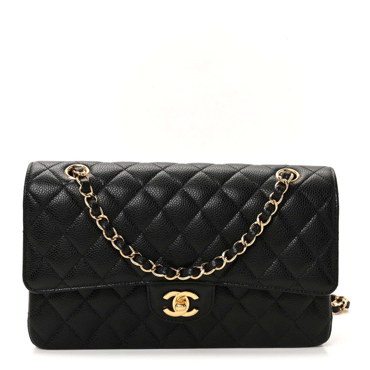 Chanel Caviar Quilted Medium Double Flap Black