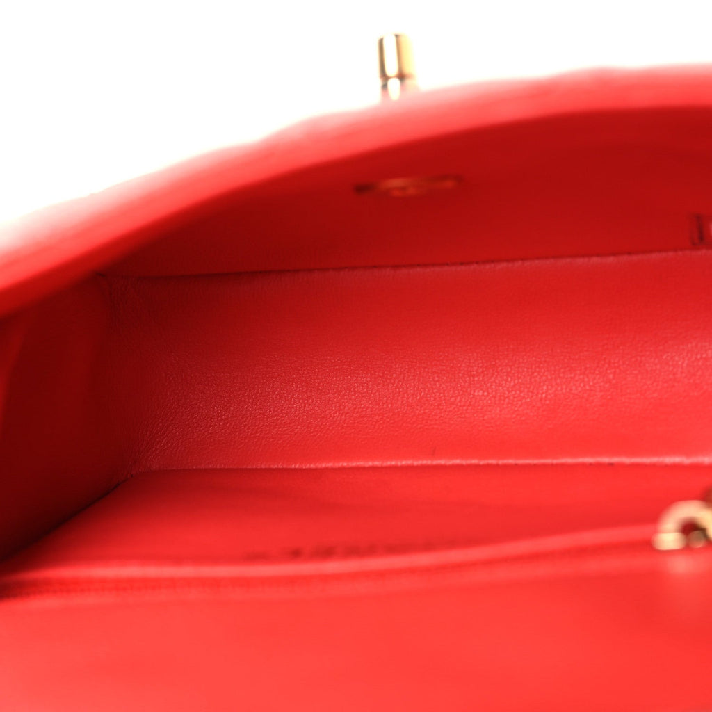 Chanel Caviar Quilted Mini Sweet Classic Flap Red