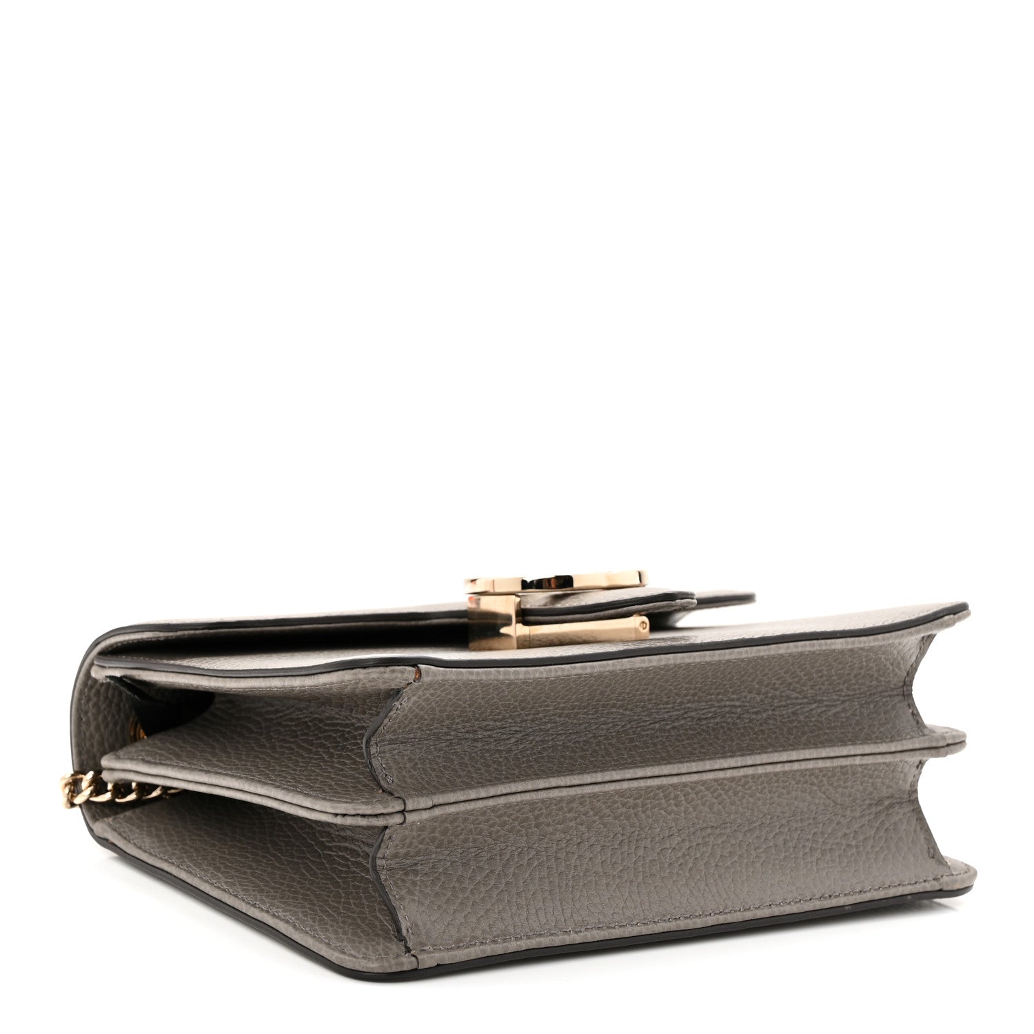 Gucci Dollar Calfskin Small Interlocking G Shoulder Bag Loess