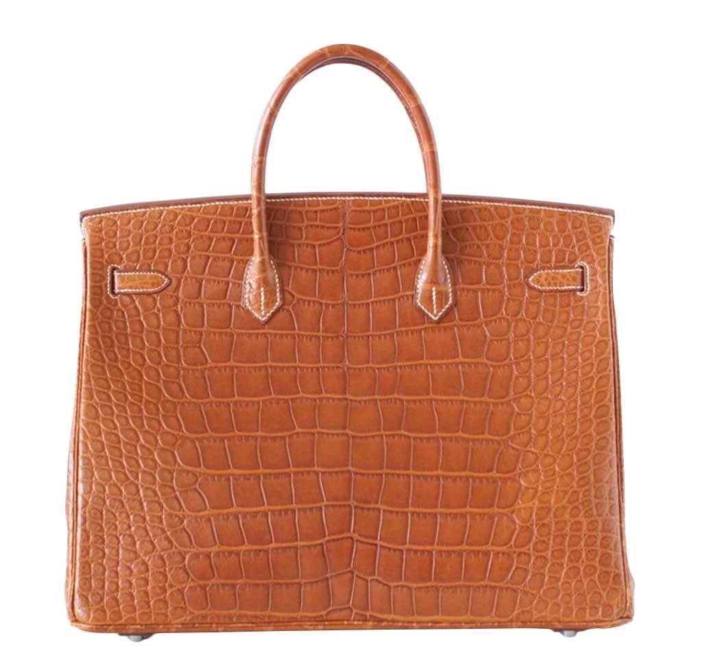 Hermès Birkin 40 Fauve Matte Alligator Bag
