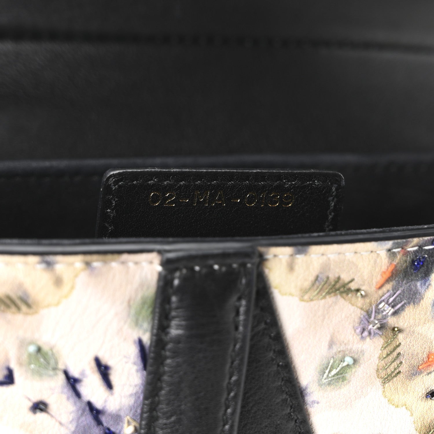 Christian Dior Calfskin Embroidered Kaleidiorscopic Saddle Bag Multicolor