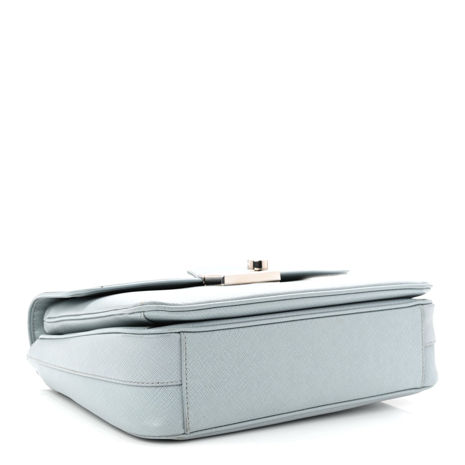 Prada Saffiano Lux Sound Top Handle Light Blue
