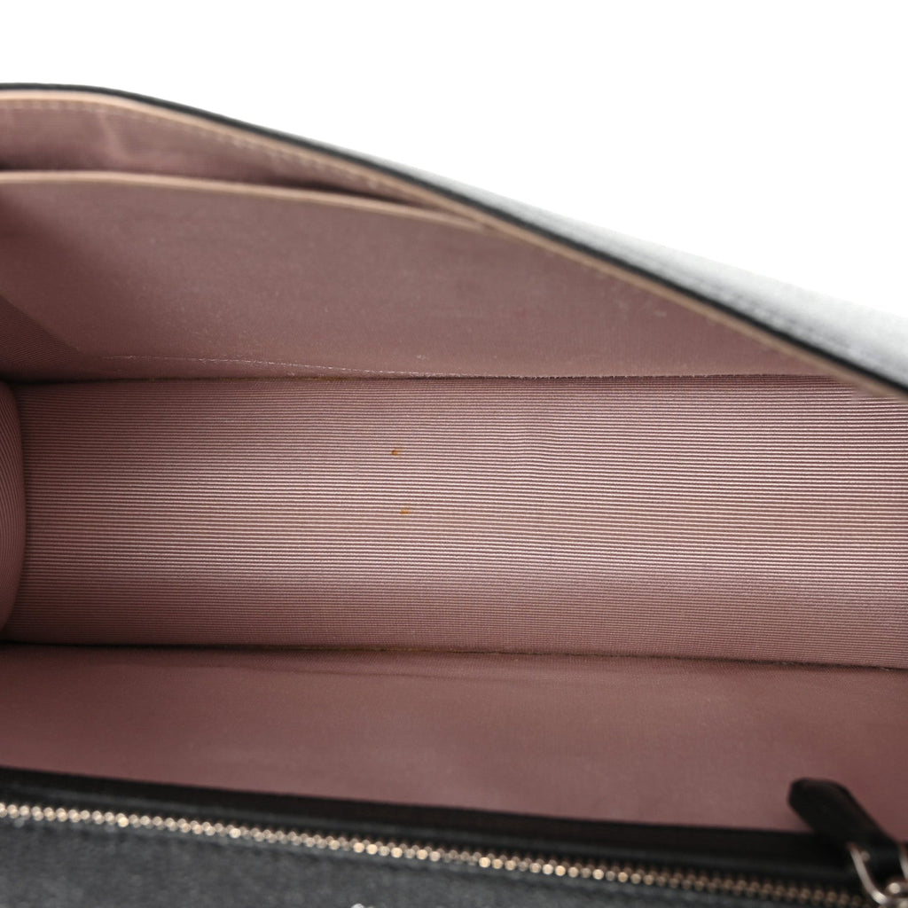 Christian Dior Grained Calfskin Medium Diorama Flap Bag Black