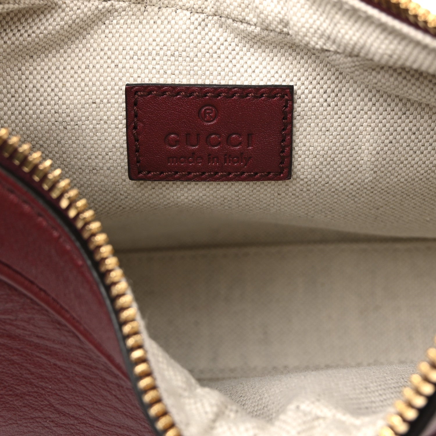 Gucci Aria Calfskin Web Small Attache Shoulder Bag Rosso Ancora