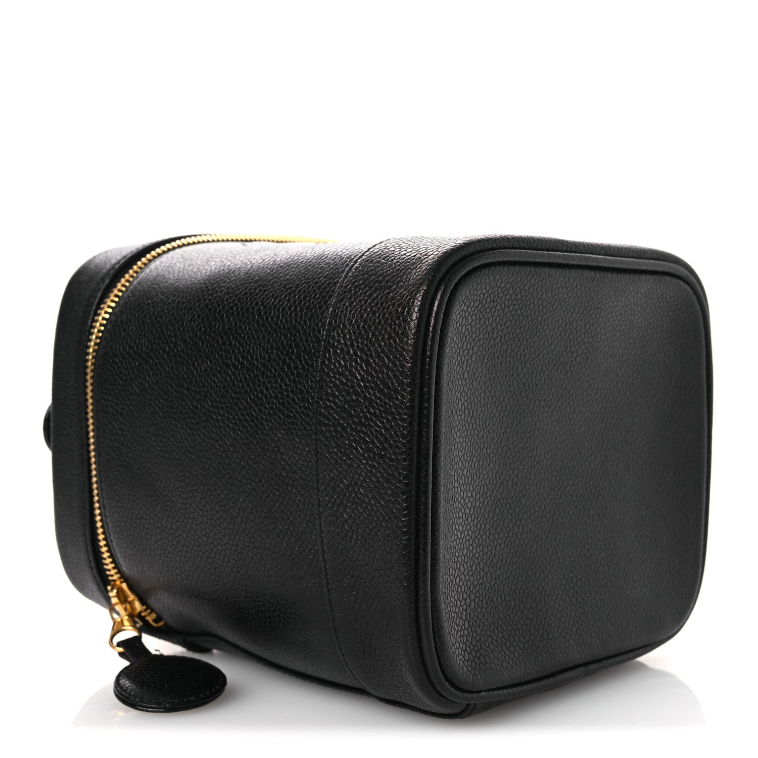 Chanel Caviar Vanity Cosmetic Case Black