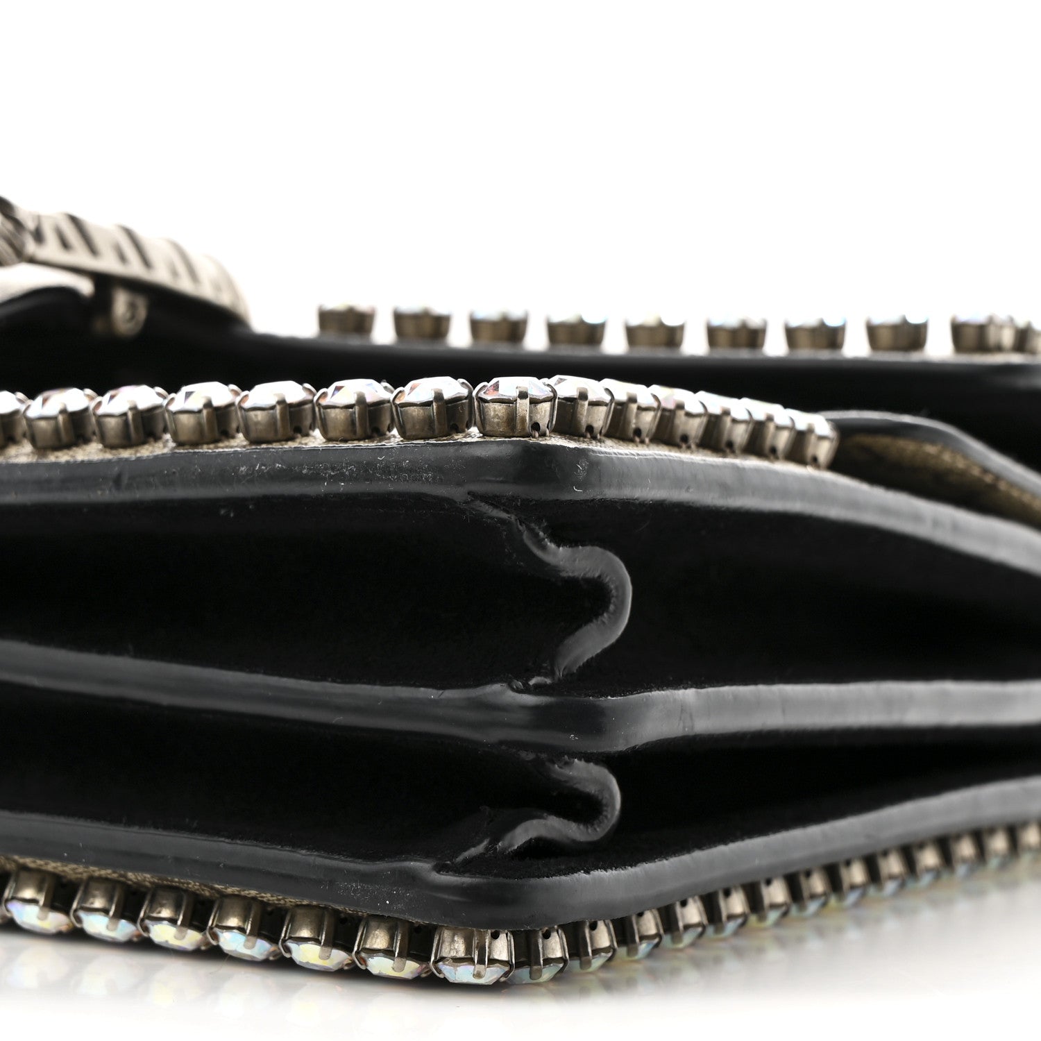 Gucci GG Supreme Monogram Crystal Small Dionysus Shoulder Bag Black