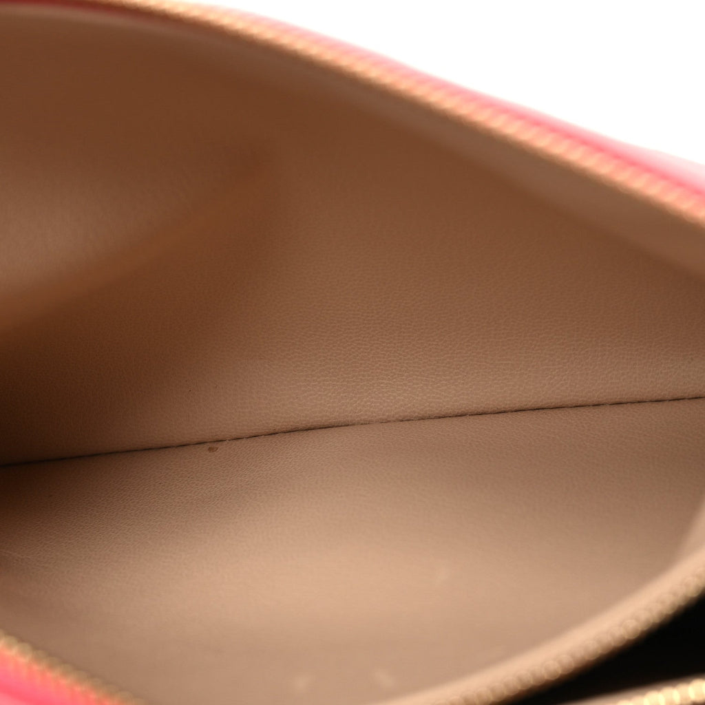 Louis Vuitton Lambskin Embossed Monogram Coussin PM Coral