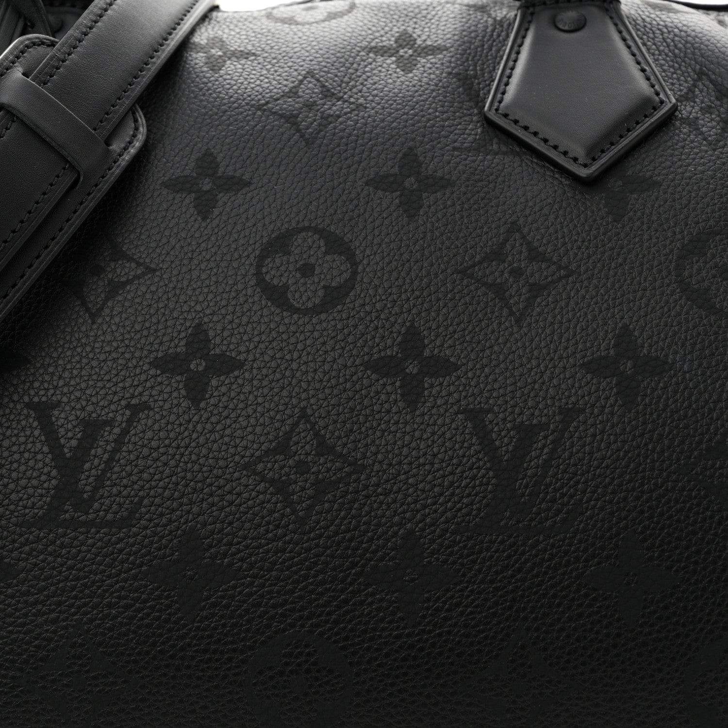 Louis Vuitton Calfskin Monogram Speedy P9 Bandouliere 40 Ultra Black