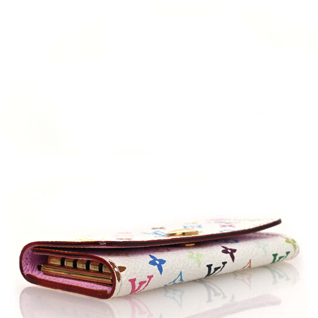 Louis Vuitton Monogram Multicolor Multicles 4 Key Holder White Litchi