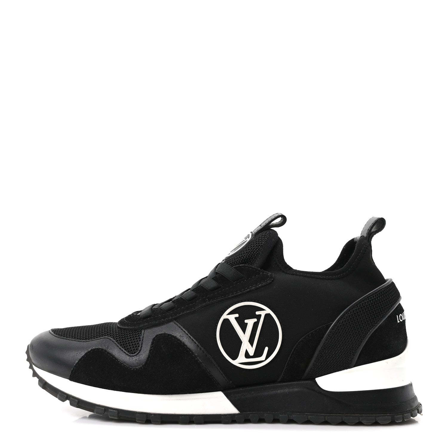 Louis Vuitton Calfskin Run Away Sneakers 38.5 Black
