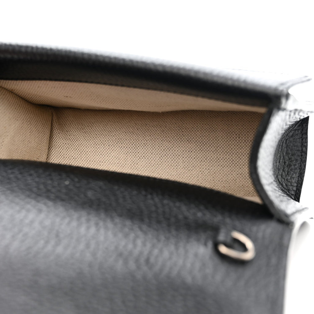 Gucci Dollar Calfskin Crystal Mini Dionysus Top Handle Bag Black Crystal