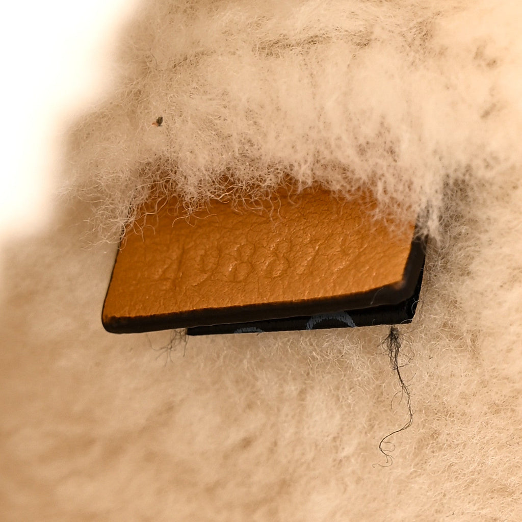 Gucci Suede Shearling Small Dionysus Bag Honey Beige Milk