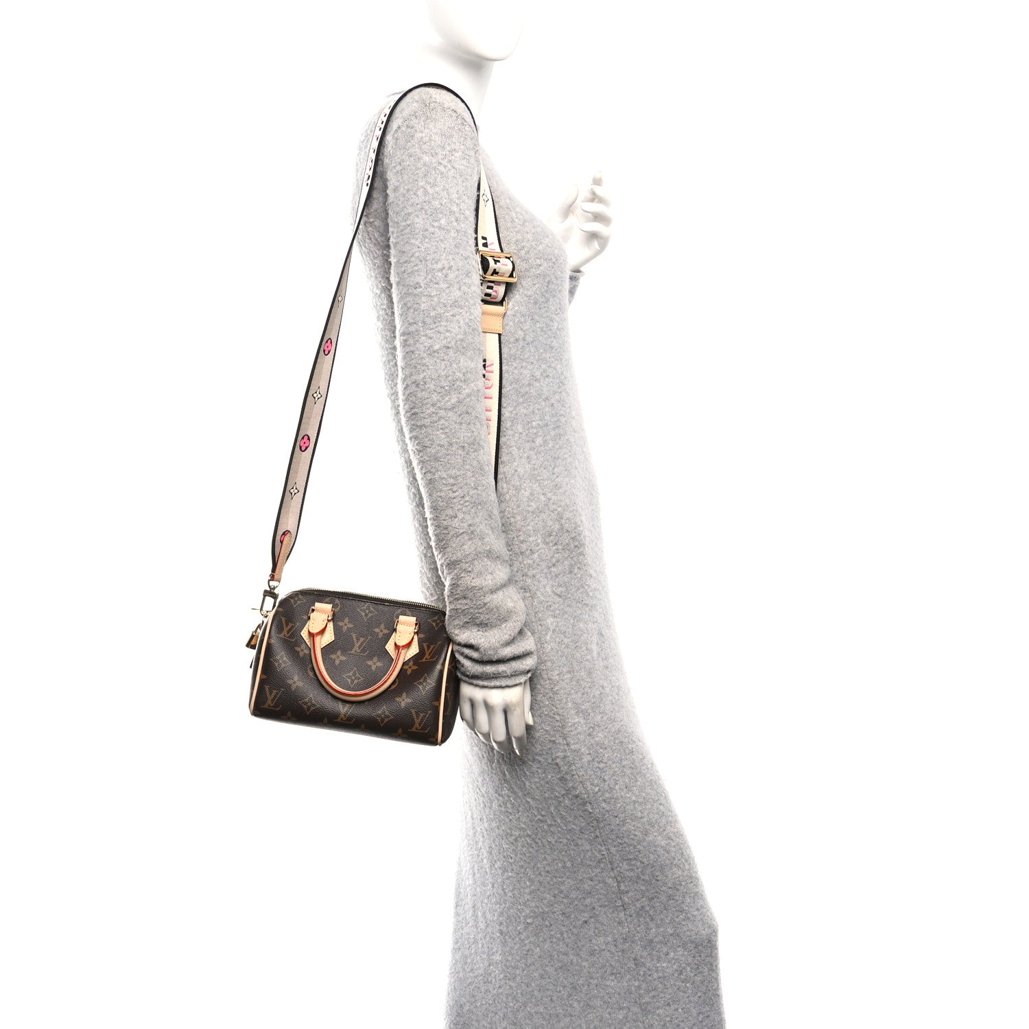 Louis Vuitton Monogram Speedy Bandouliere 20 Black
