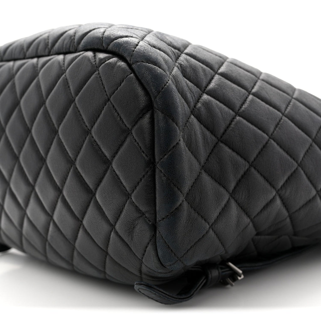 Chanel Calfskin Quilted Small Urban Spirit Backpack Black