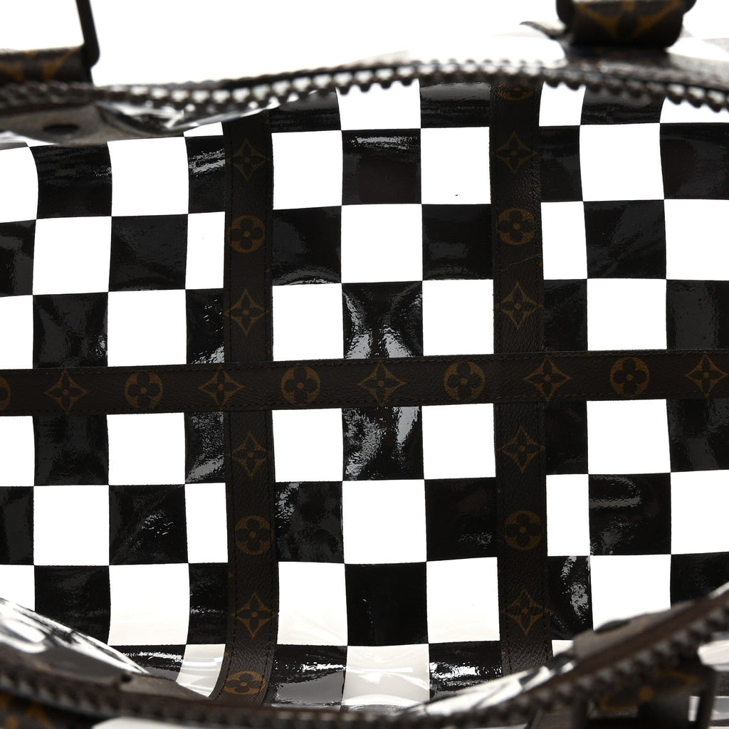 Louis Vuitton PVC Monogram Chess Keepall Bandouliere 50