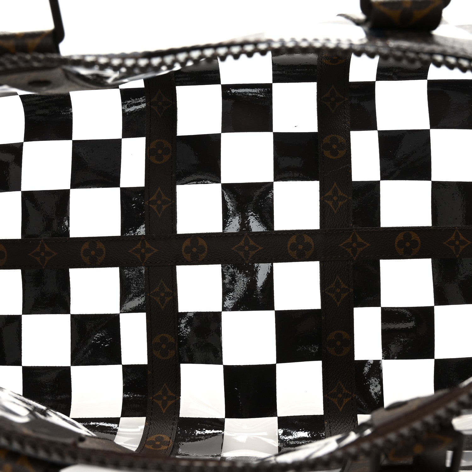 Louis Vuitton PVC Monogram Chess Keepall Bandouliere 50