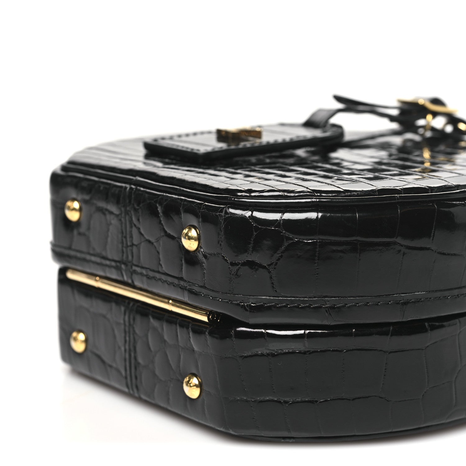 Louis Vuitton Crocodile Petite Boite Chapeau Black