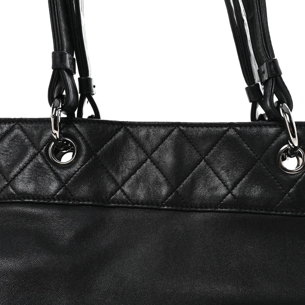 Chanel Lambskin CC Shoulder Bag Black