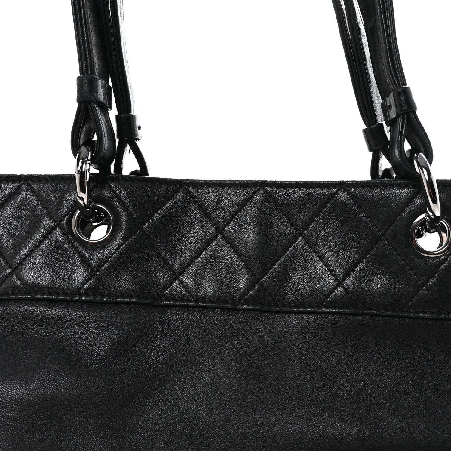 Chanel Lambskin CC Shoulder Bag Black
