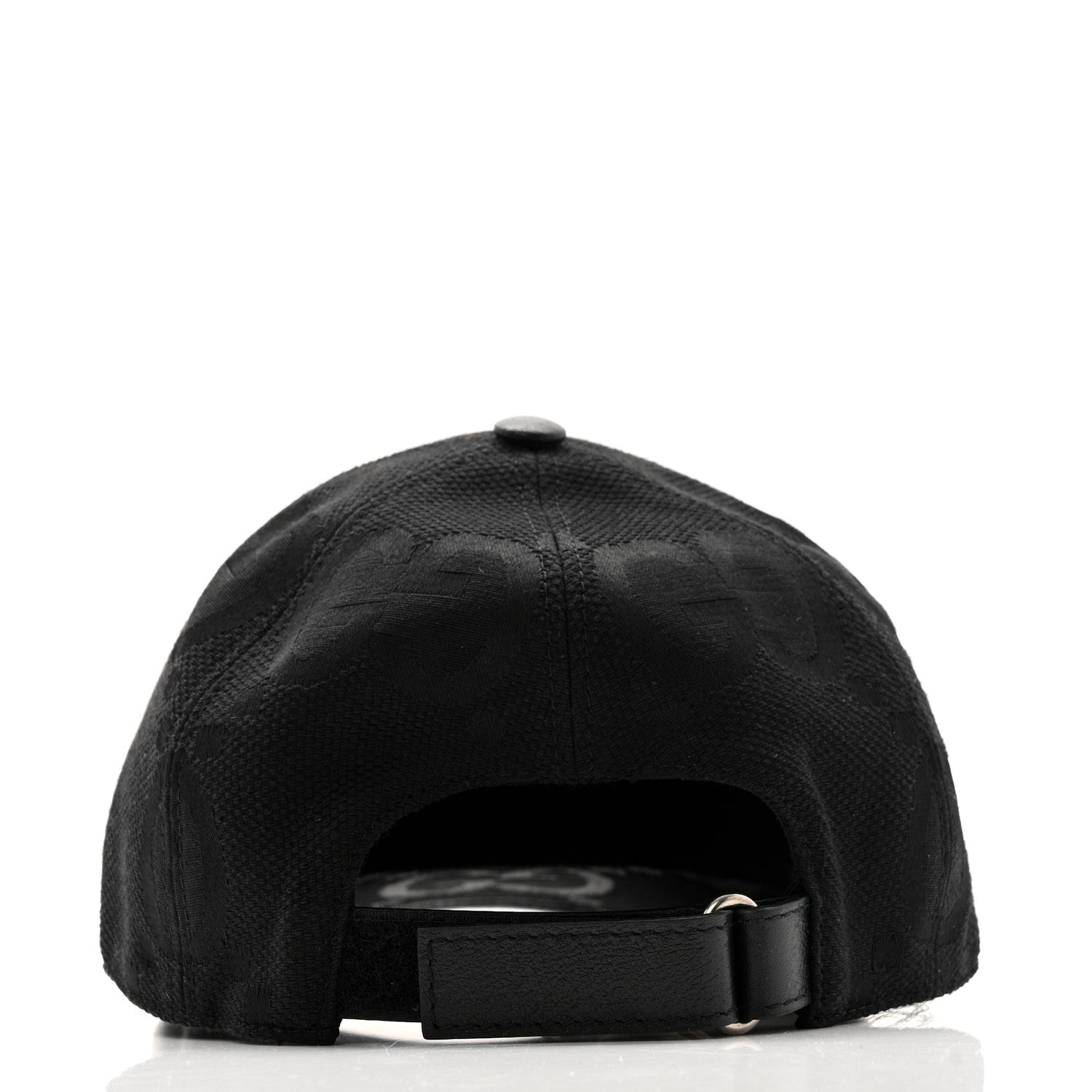 Gucci Monogram Jumbo GG Baseball Hat XS Black