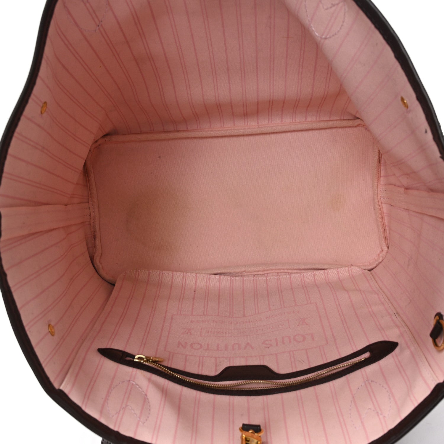 Louis Vuitton Damier Ebene Neo Neverfull MM Rose Ballerine