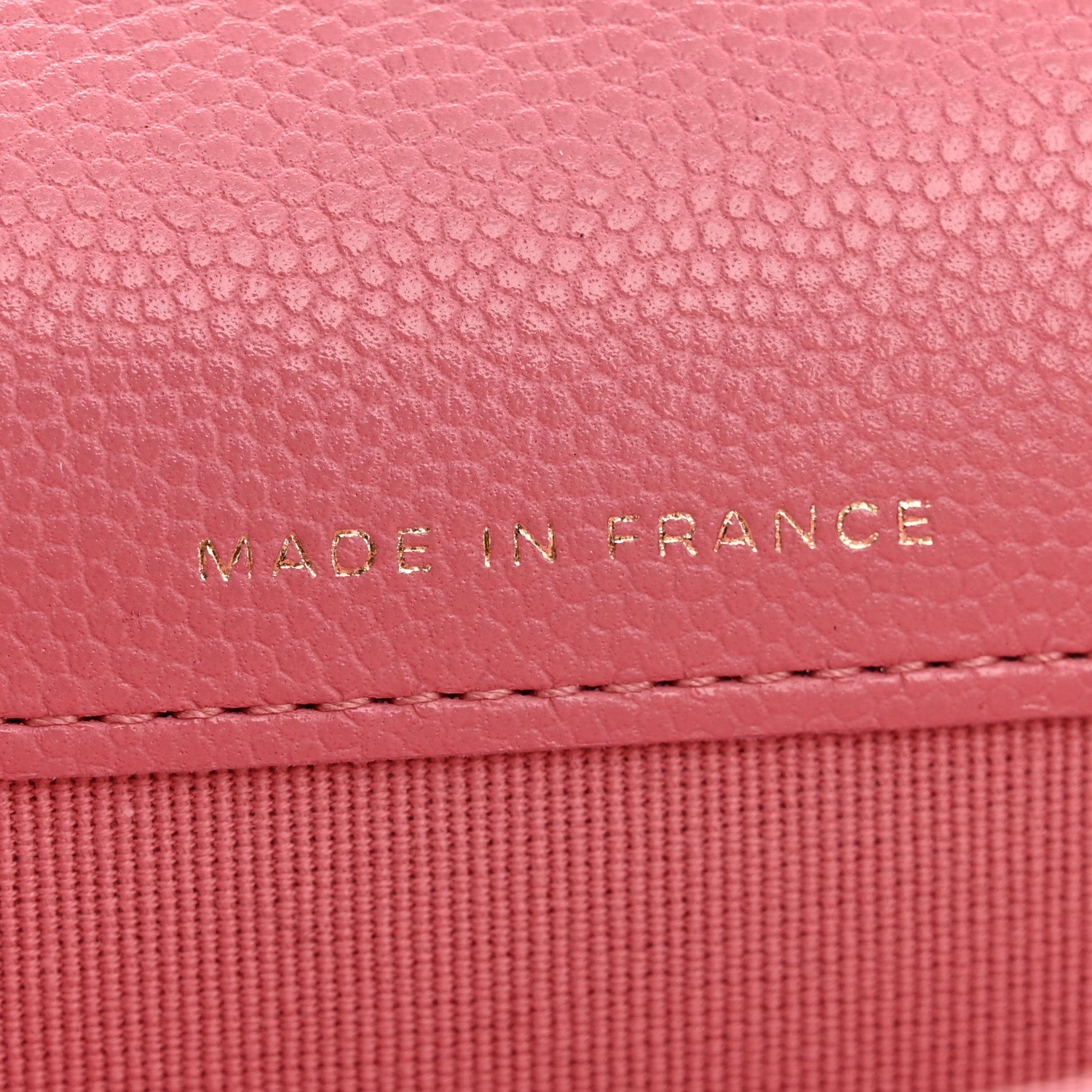 Caviar Quilted Flap Card Holder Wallet Pink