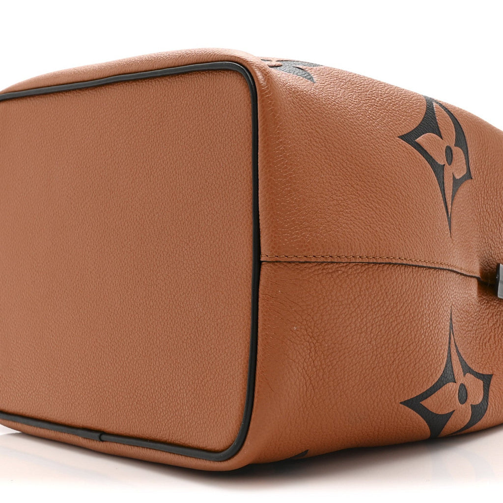 Louis Vuitton Empreinte Monogram Giant Crafty Neonoe MM Caramel Black