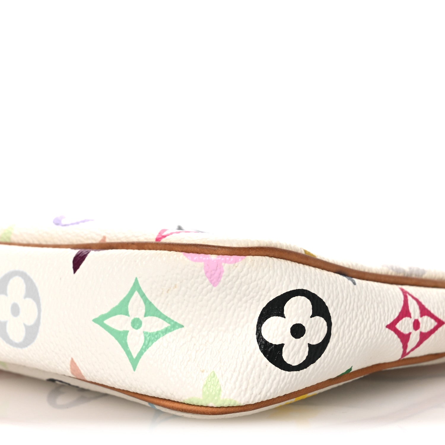 Louis Vuitton Monogram Multicolor Pochette Accessories White