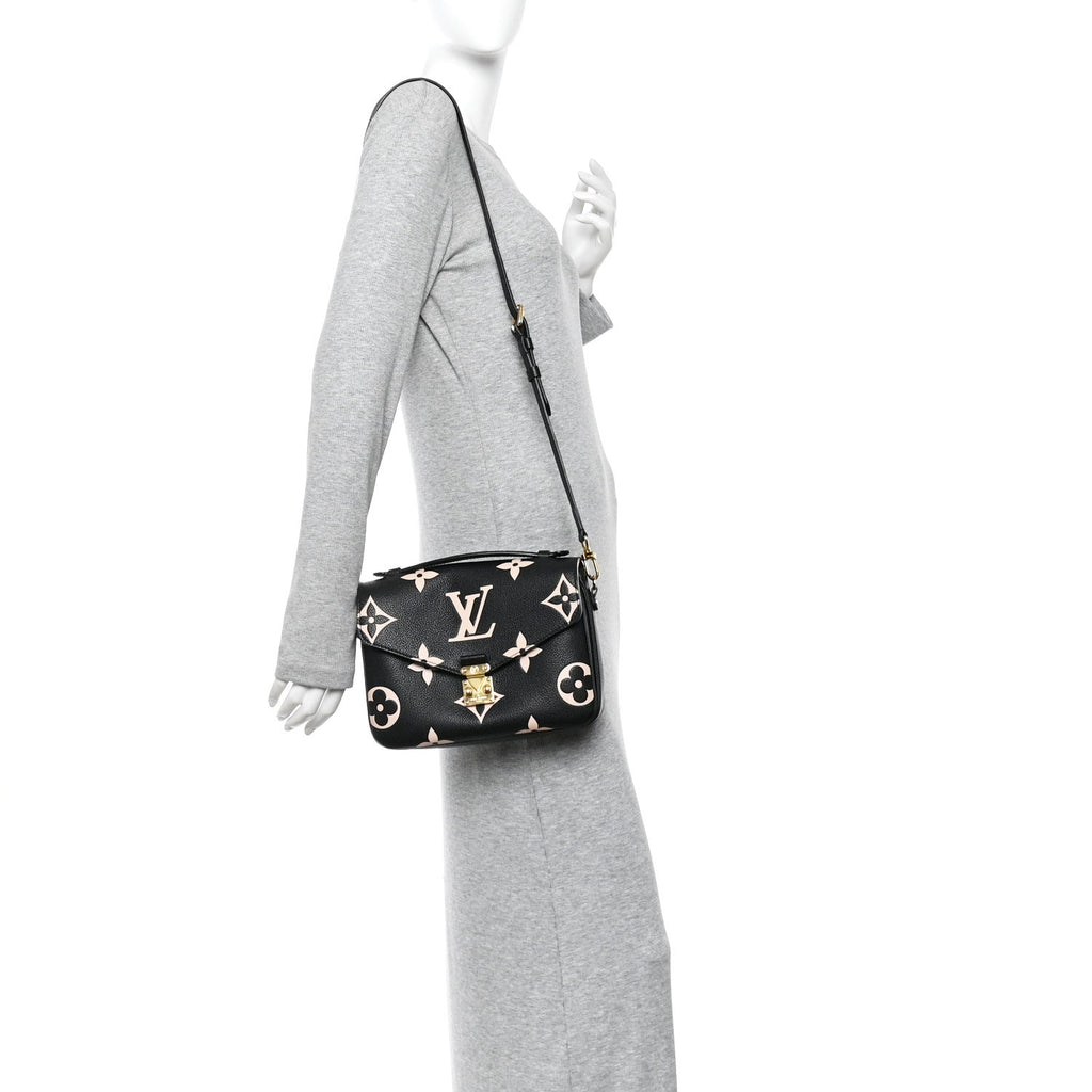 Louis Vuitton Empreinte Monogram Giant Pochette Metis Black Beige