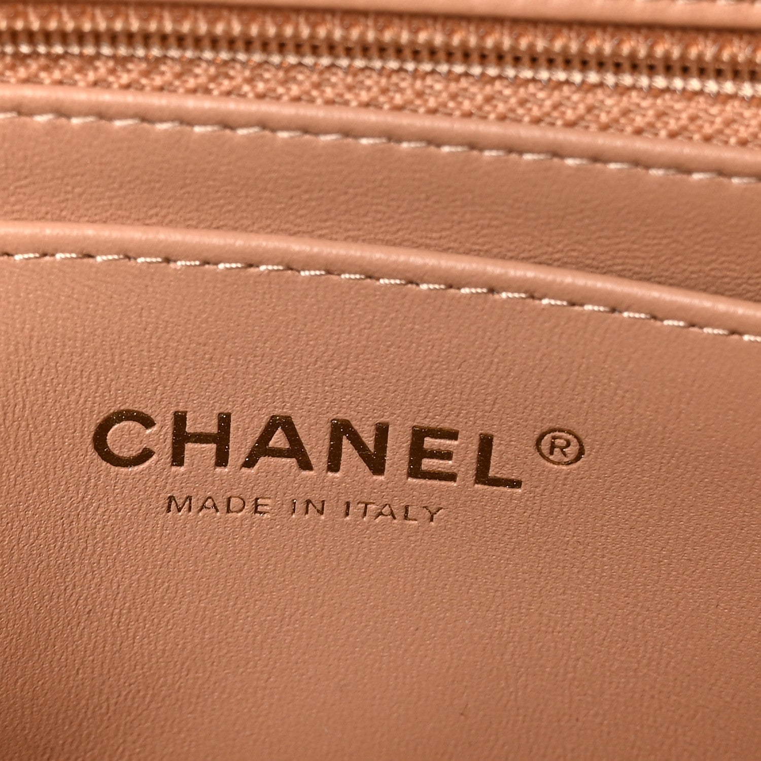 Chanel Lambskin Quilted Mini Rectangular Flap Brown