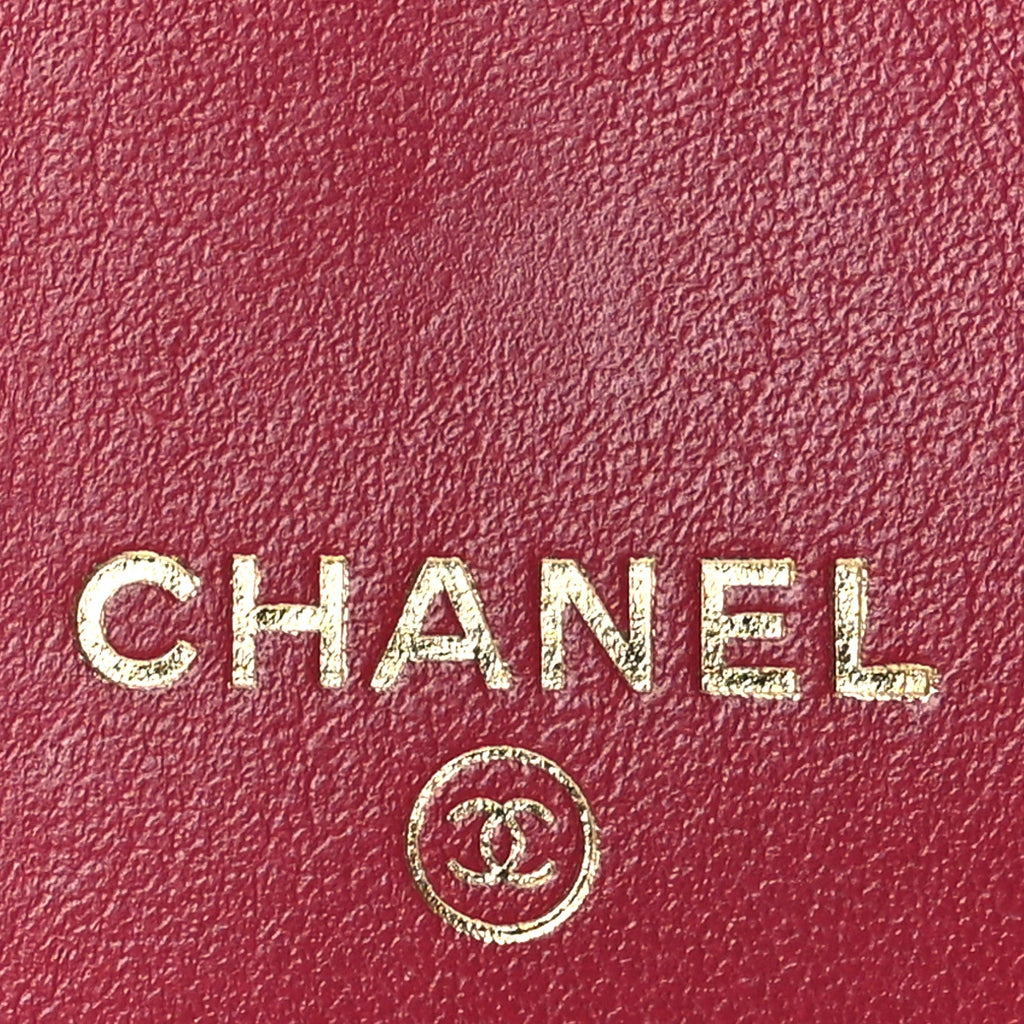 Lambskin Quilted Small Chanel 19 Flap Wallet Black