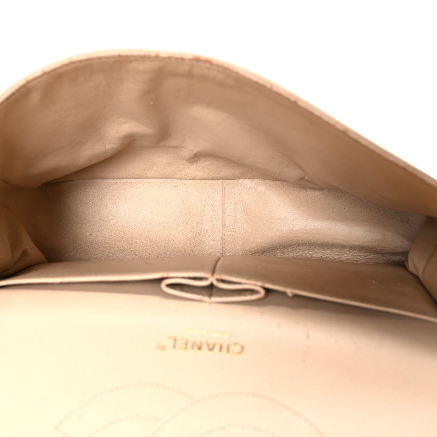 Chanel Caviar Quilted Jumbo Double Flap Beige Clair