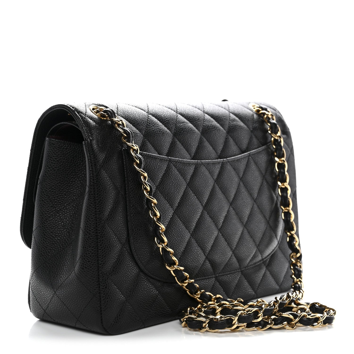 Chanel Caviar Quilted Jumbo Double Flap Black
