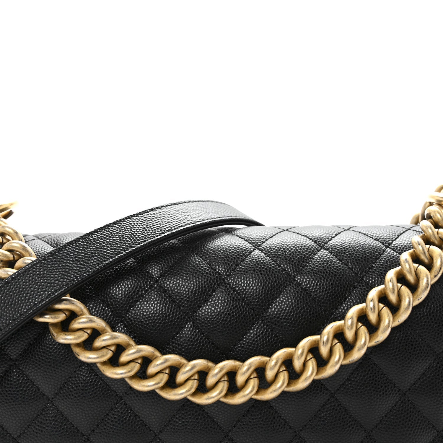 Chanel Caviar Quilted Medium Boy Flap Black