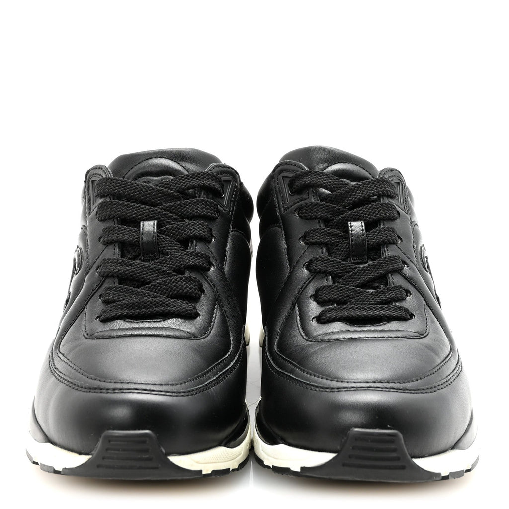 Calfskin CC Sneakers 36 Black