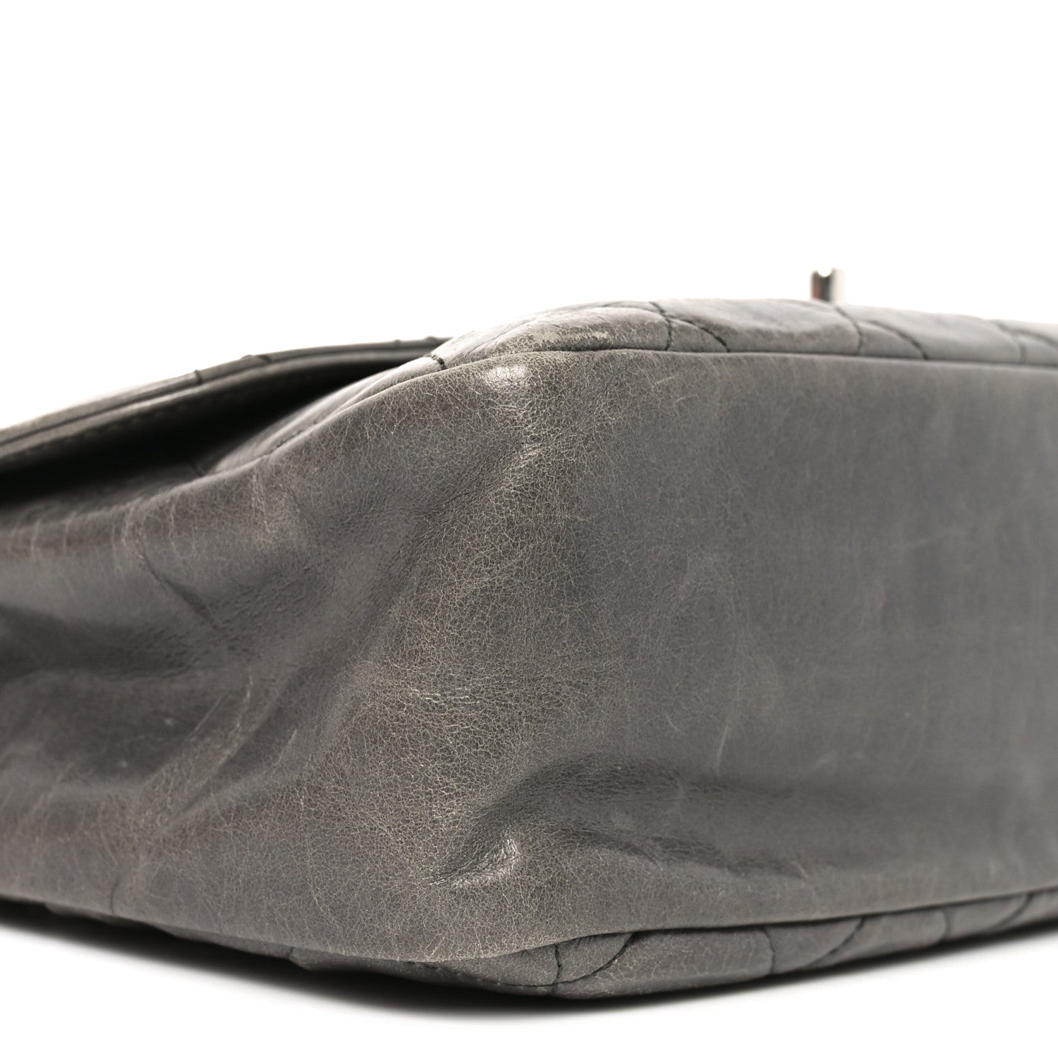 Chanel Glazed Calfskin Quilted Large CC Delivery Tote Grey